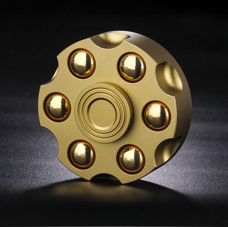 Revolver Fidget Spinner - Premium Metal Stress Relief Toy