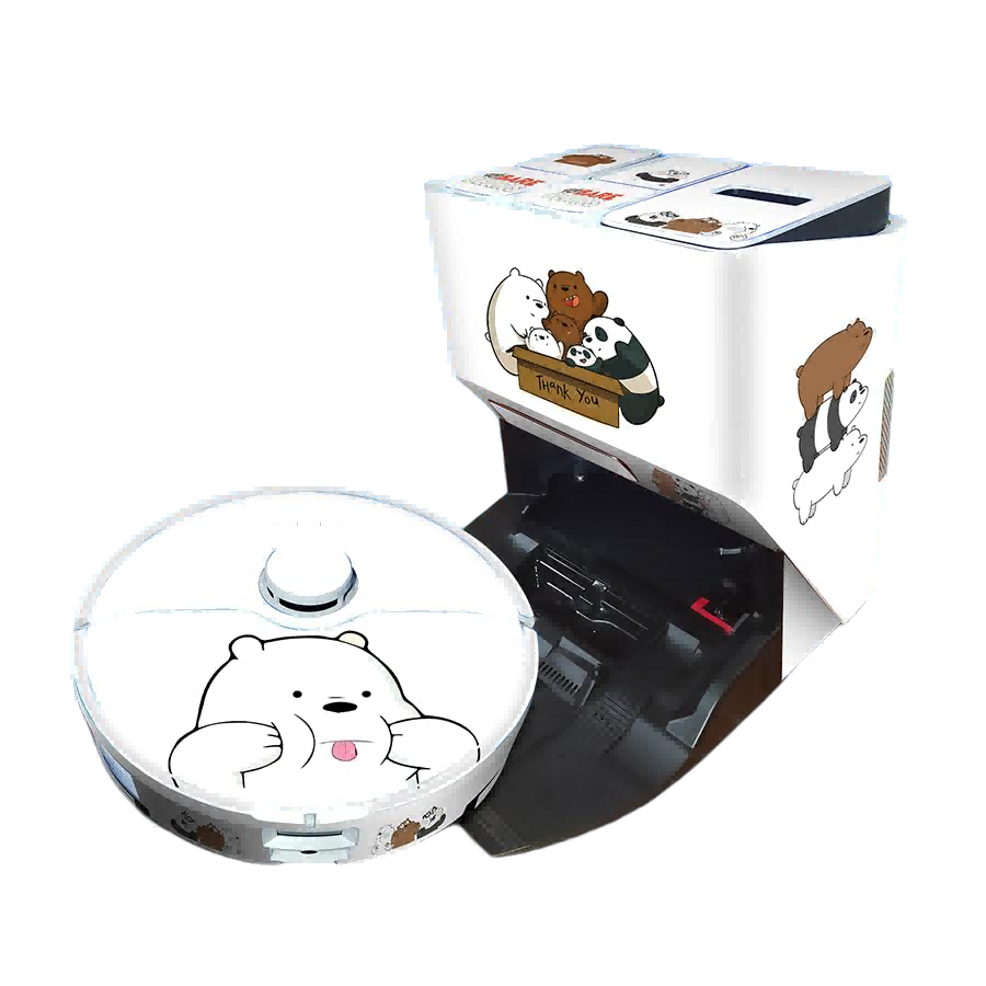 Robot Vacuum Custom Vinyl Skin | Personalized Decal for Roborock Dreame Ecovacs | Bubble-Free
