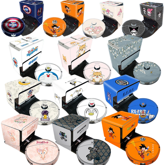 Robot Vacuum Custom Vinyl Skin | Personalized Decal for Roborock Dreame Ecovacs | Bubble-Free