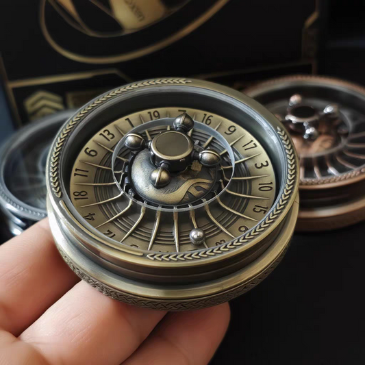 Mechanical Roulette Fidget Spinner | Metal EDC Stress Relief Toy | Desktop Gift