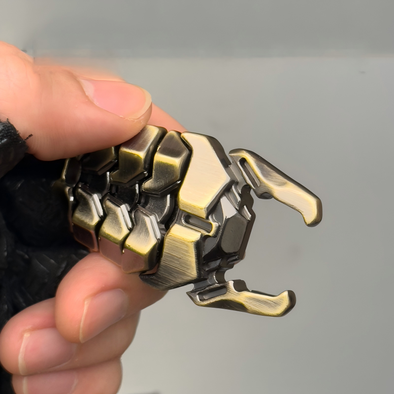 Sacred Scarab Mech EDC Clicker | Bottle Opener Press Button Zinc Alloy EDC Toy | Engravable