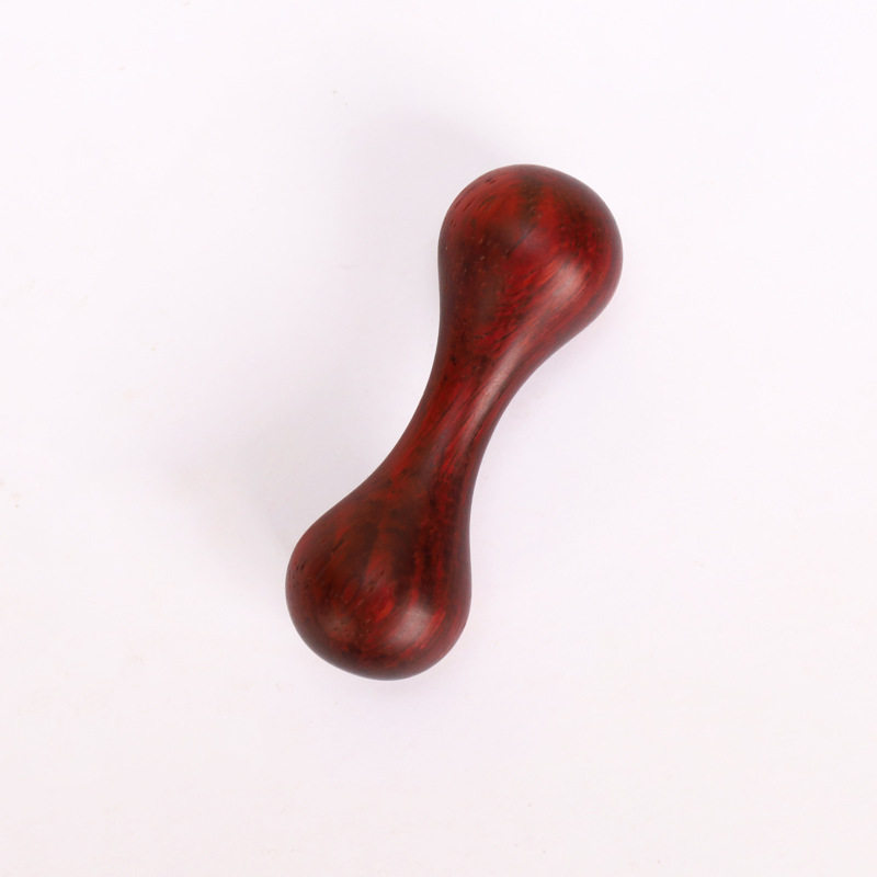 Solid Wood Finger Massage Dumbbell Set | 3-Piece Rosewood Greenwood Padauk | Stress Relief Finger Exercise