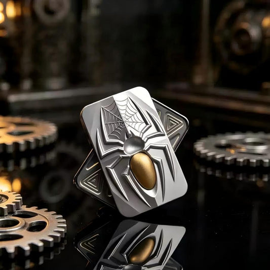 Spider Web Limitless Slider EDC | Full Metal, 3D Sculpted Relief