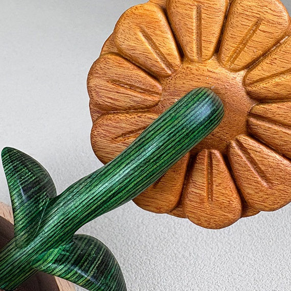 Sunflower Wooden Music Box | Sandalwood & Rosewood, Castle in the Sky