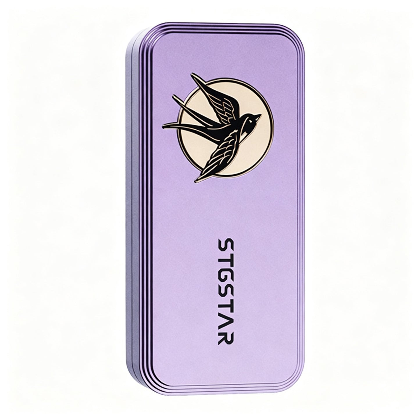 Swallow EDC Push-Card | Aluminum Body | Brass Swallow Badge | CNC Machined | 3 Colors | Engravable