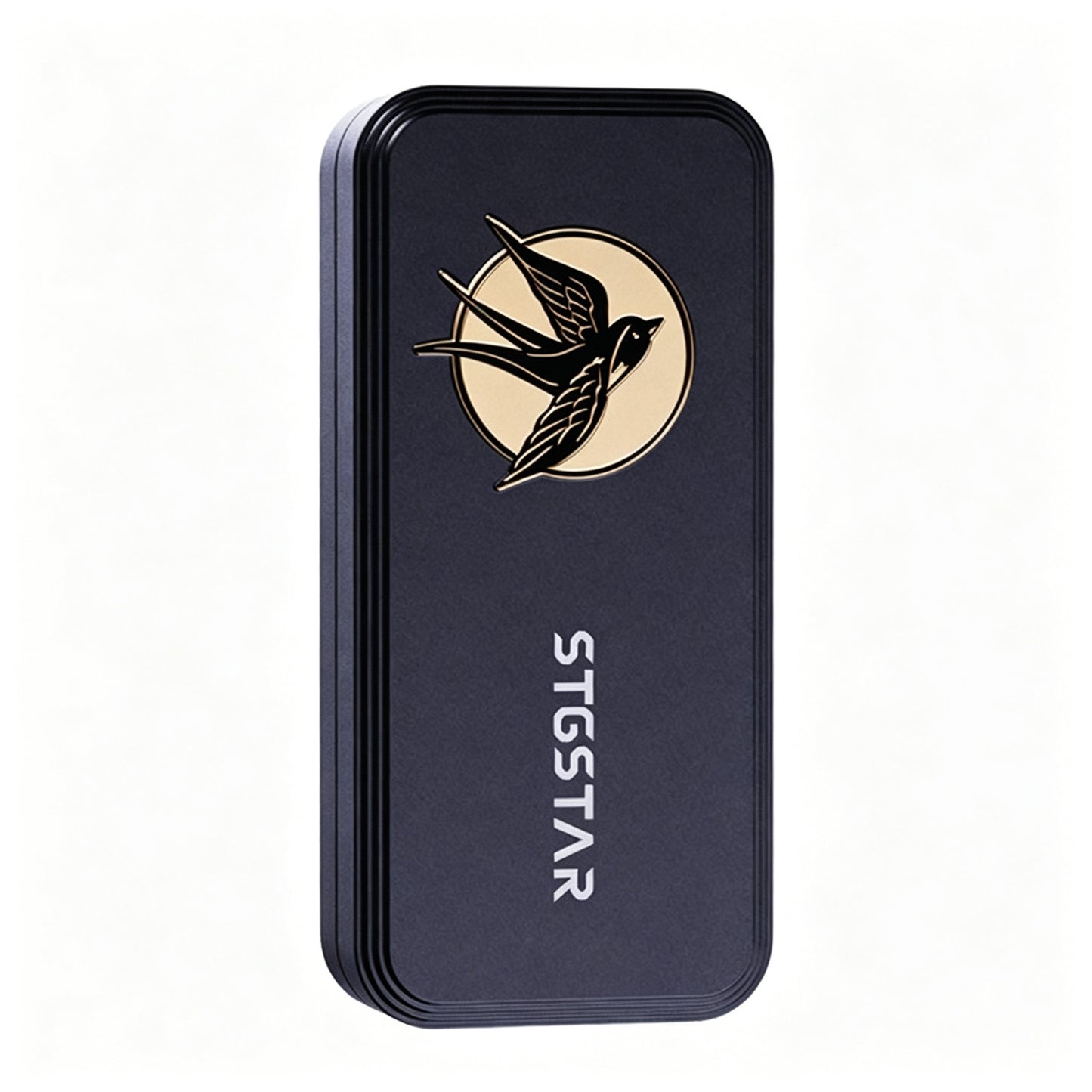 Swallow EDC Push-Card | Aluminum Body | Brass Swallow Badge | CNC Machined | 3 Colors | Engravable