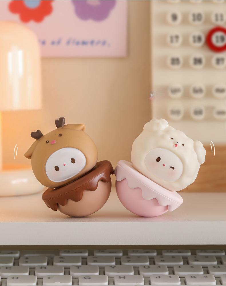 Les copains incassables, 6 jouets culbuto oscillants pour la résilience et la décoration de bureau