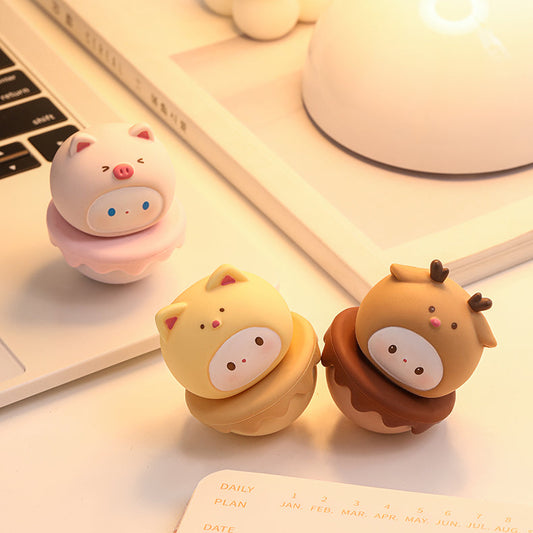 Roly-Poly Wobble Toys | 6-Piece Unbreakable Desk Decor Set | Resilience & Stress Relief Figurines