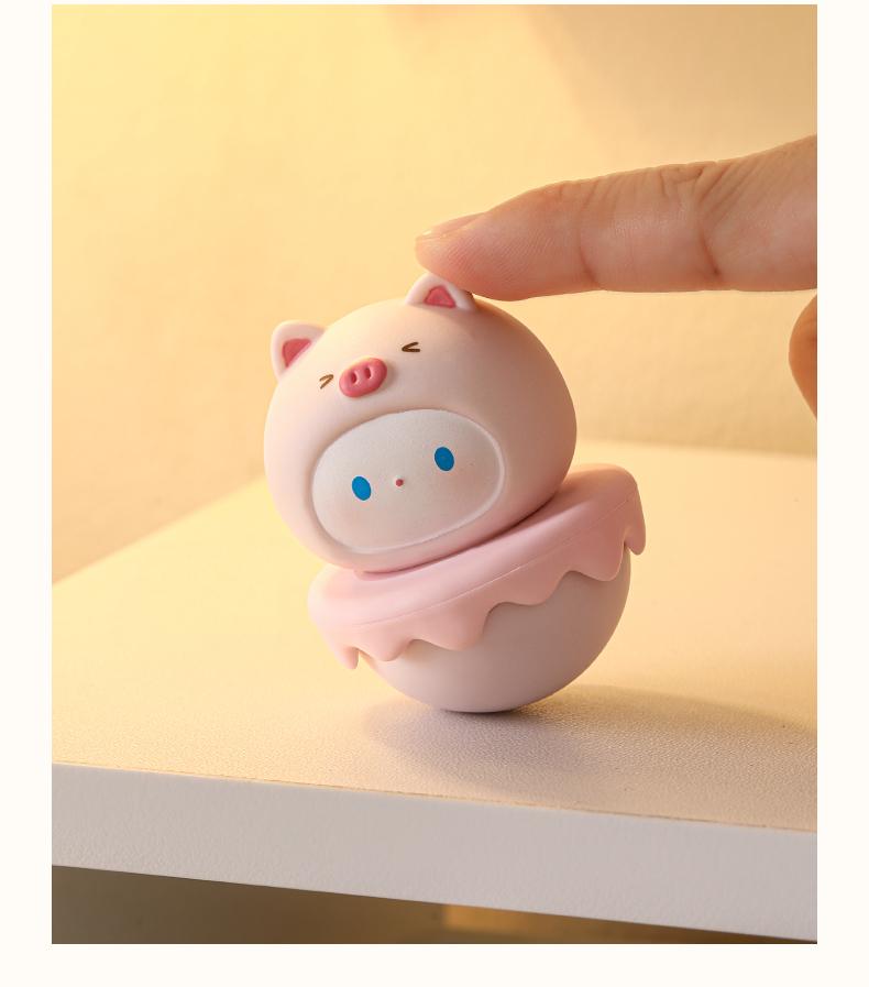Les copains incassables, 6 jouets culbuto oscillants pour la résilience et la décoration de bureau