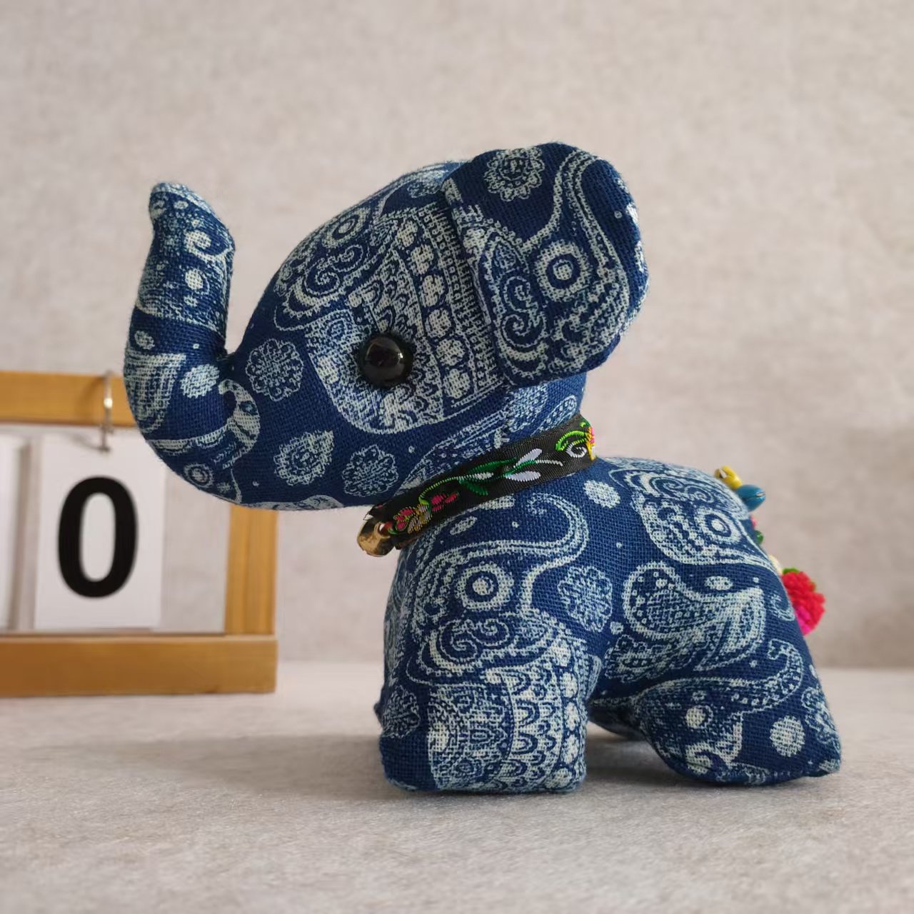 Tie-Dye Elephant Blind Box, Handmade Fabric Ornament, Random Style Desktop Gift