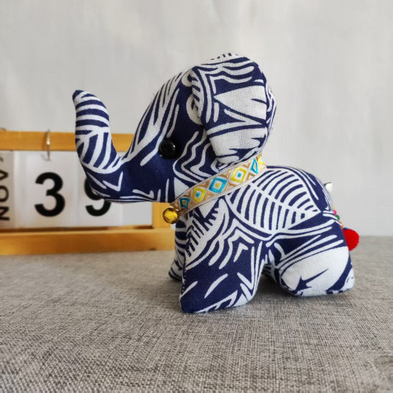 Tie-Dye Elephant Blind Box, Handmade Fabric Ornament, Random Style Desktop Gift