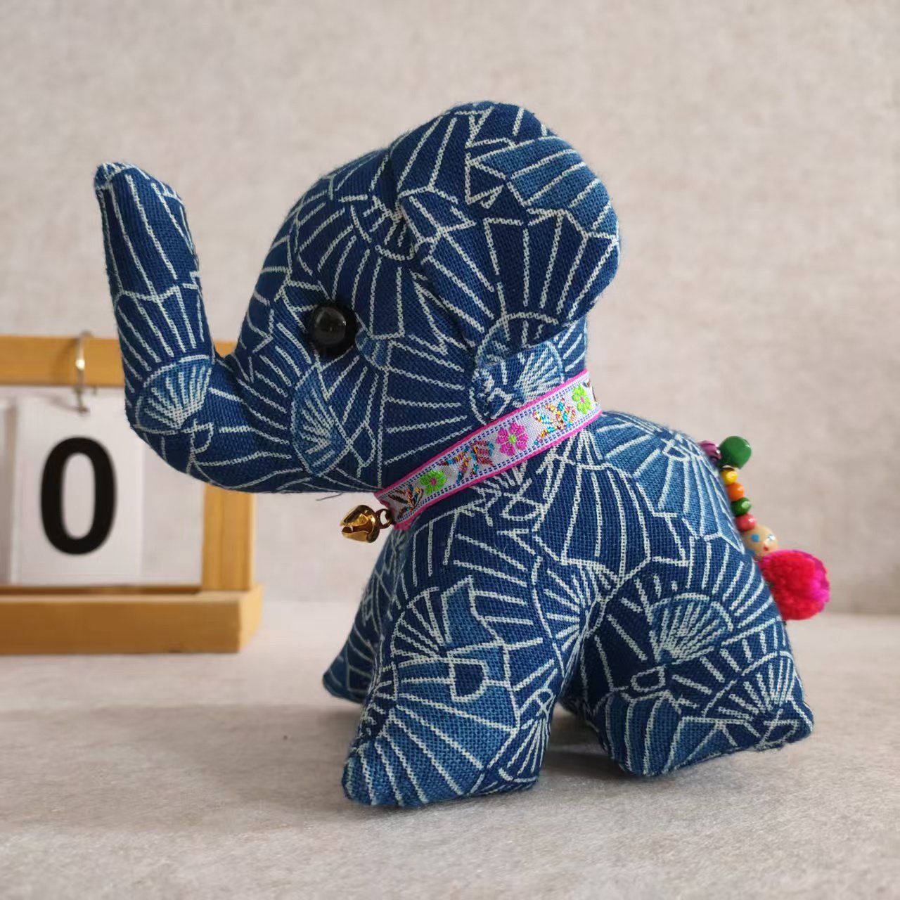 Tie-Dye Elephant Blind Box, Handmade Fabric Ornament, Random Style Desktop Gift