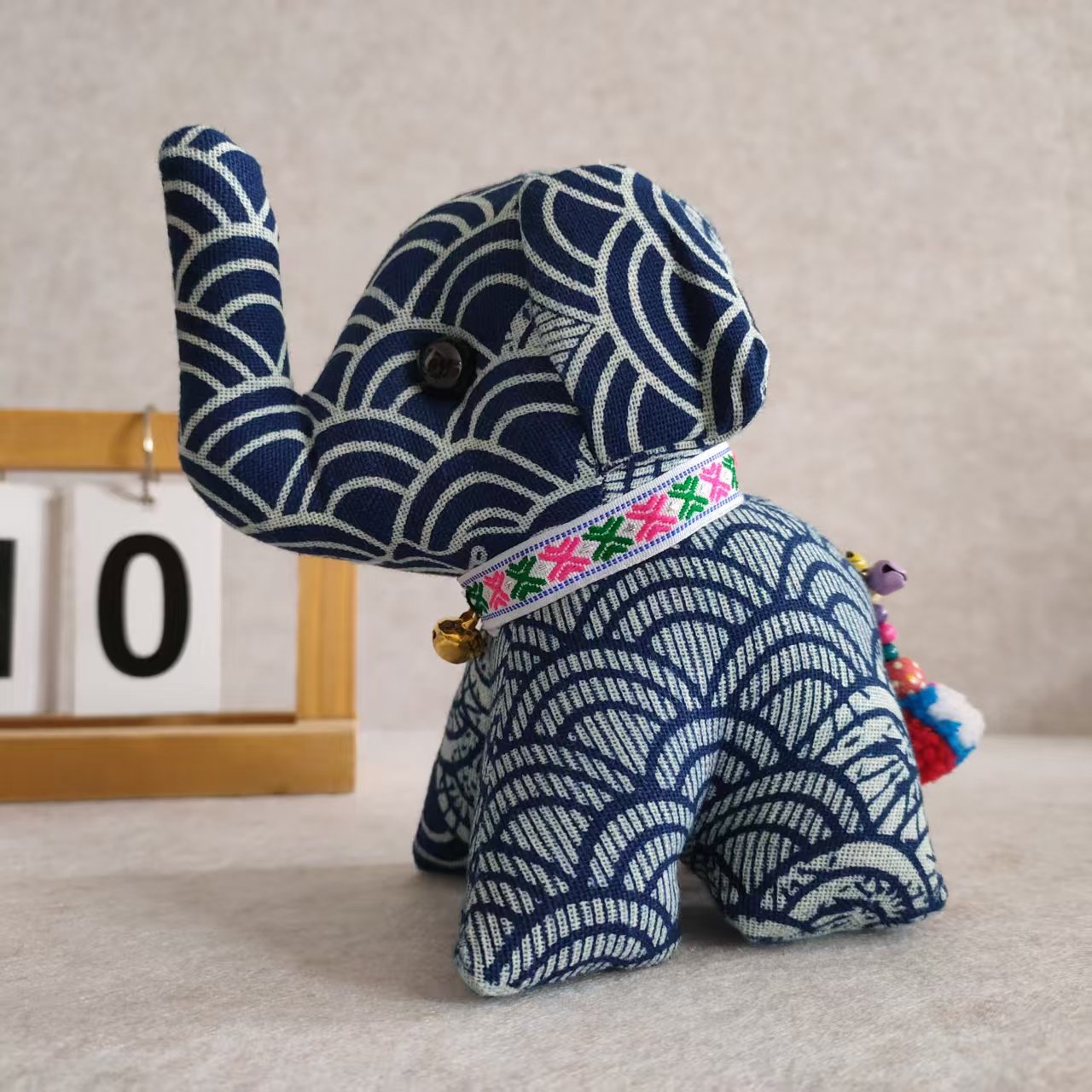 Tie-Dye Elephant Blind Box, Handmade Fabric Ornament, Random Style Desktop Gift