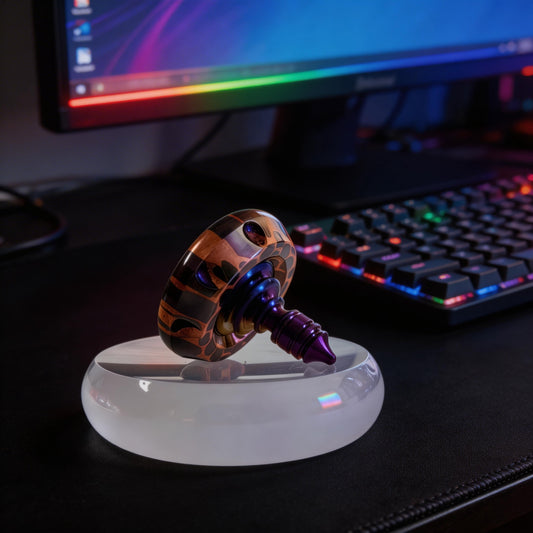 Titanium Niobium Fidget Spinner | Premium Metal Stress Relief Toy | Desktop Gift