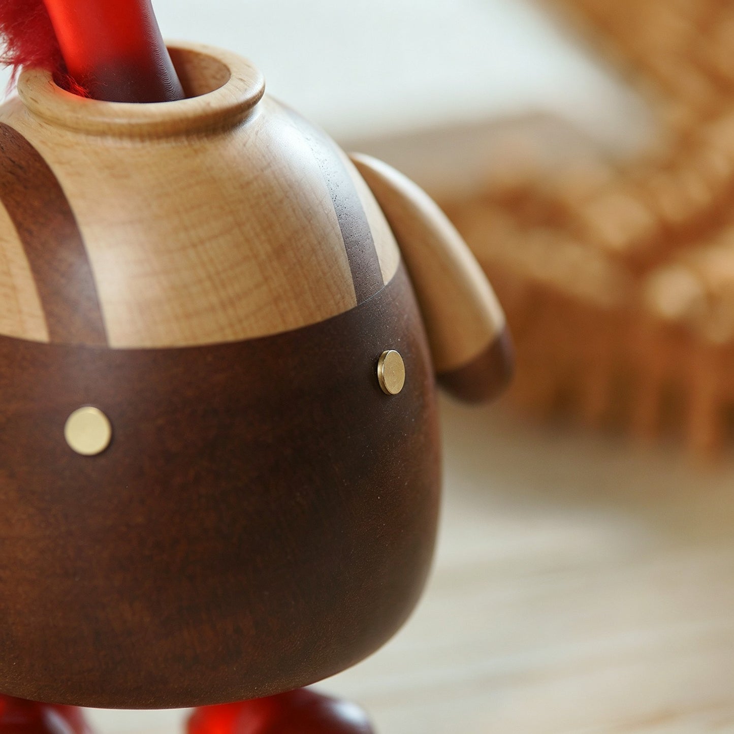 Two-Tone Wood Horse Rotating Music Box | Wind-Up Mechanical | Handcrafted | 2 Songs | Engravable