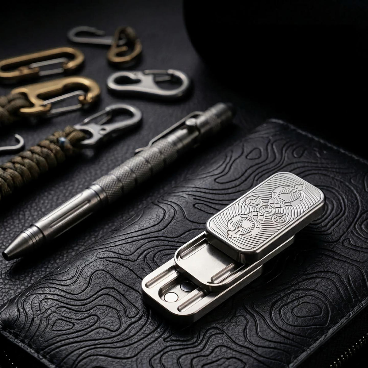 Vajra Mechanical Slider EDC | Stainless Steel & Titanium Tuning Fork