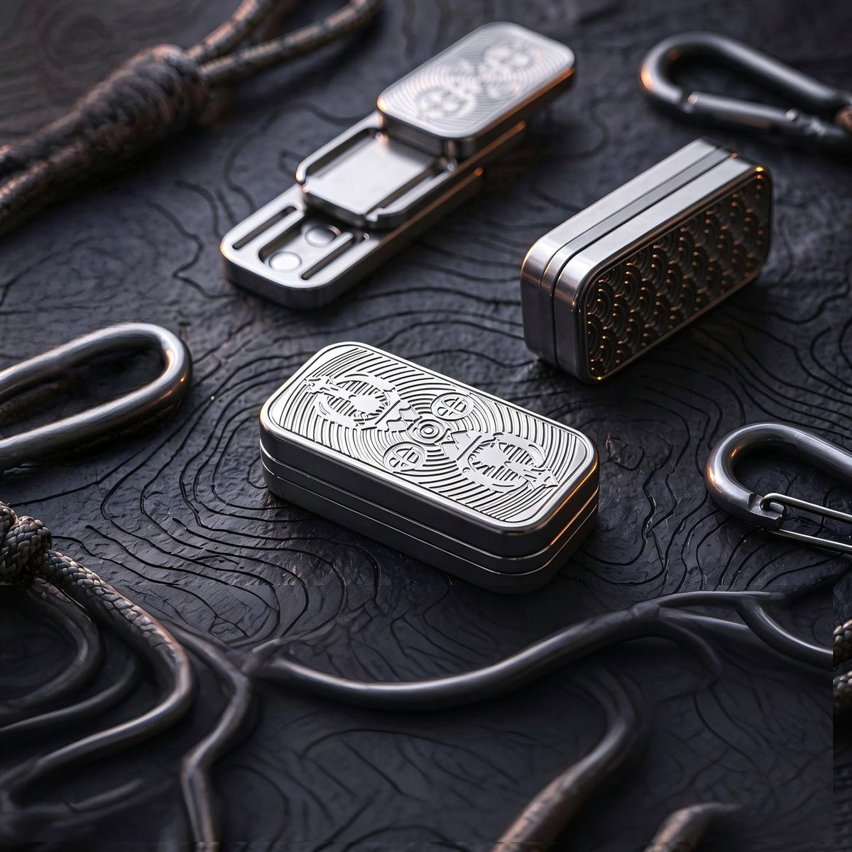 Vajra Mechanical Slider EDC | Stainless Steel & Titanium Tuning Fork