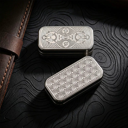 Vajra Mechanical Slider EDC | Stainless Steel & Titanium Tuning Fork