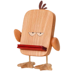 Wooden Duck-shaped phone stand