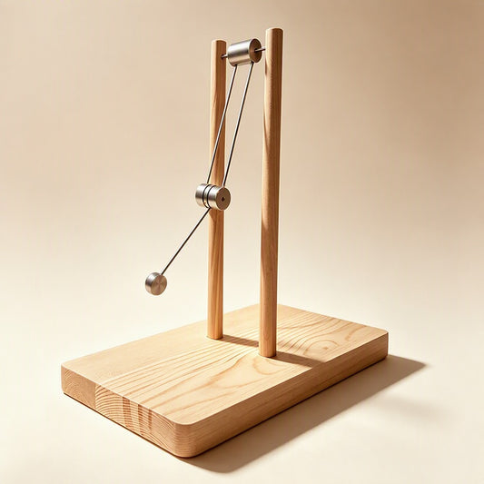 Wooden chaos double pendulum desk ornament