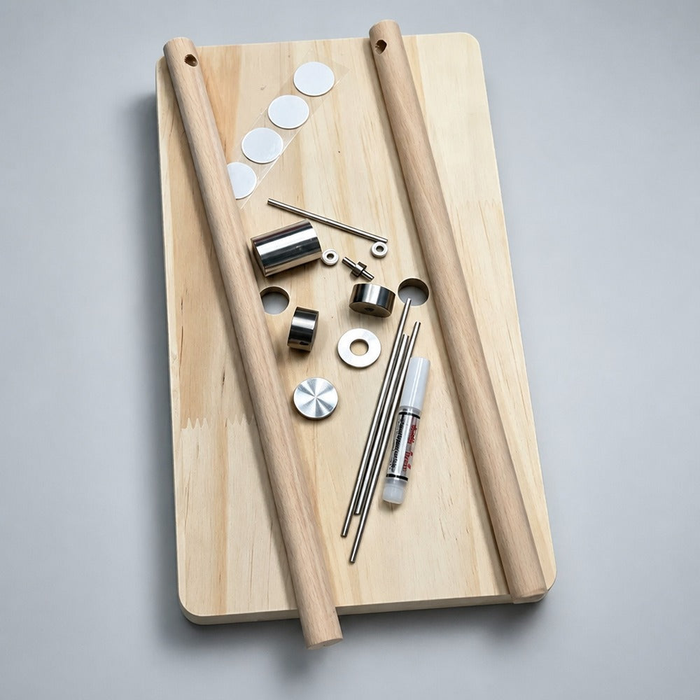Wooden chaos double pendulum desk ornament