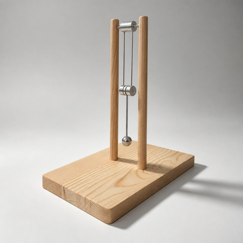 Wooden chaos double pendulum desk ornament