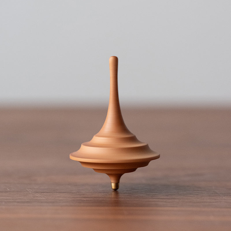 Wood Spinning Top - Handcrafted Desktop Toy (2-Piece Random Set)