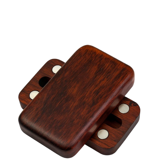 Wooden Magnetic Push Card Fidget Toy | Ultra-Silent 20-Magnet Silky Smooth EDC | Stress Relief Gift