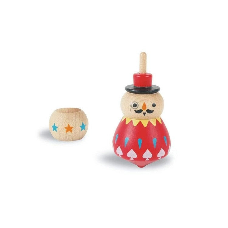 Wooden Spinning Top Blind Box | Handcrafted Desktop Toy | Random Style Gift Set