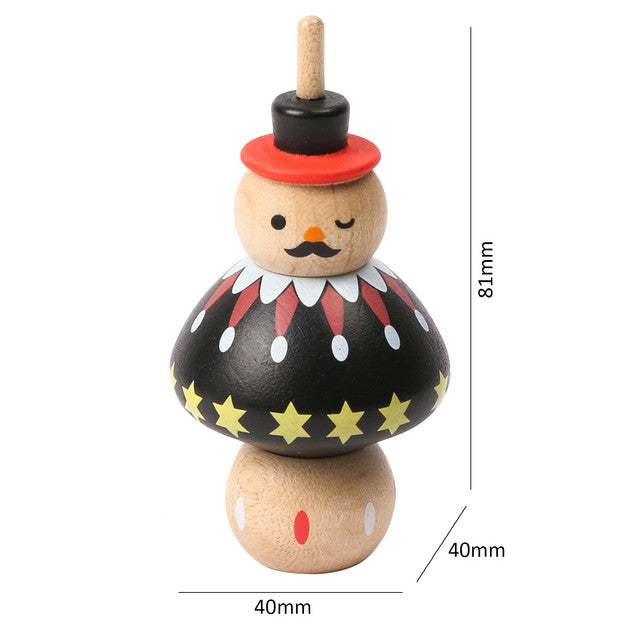 Wooden Spinning Top Blind Box | Handcrafted Desktop Toy | Random Style Gift Set