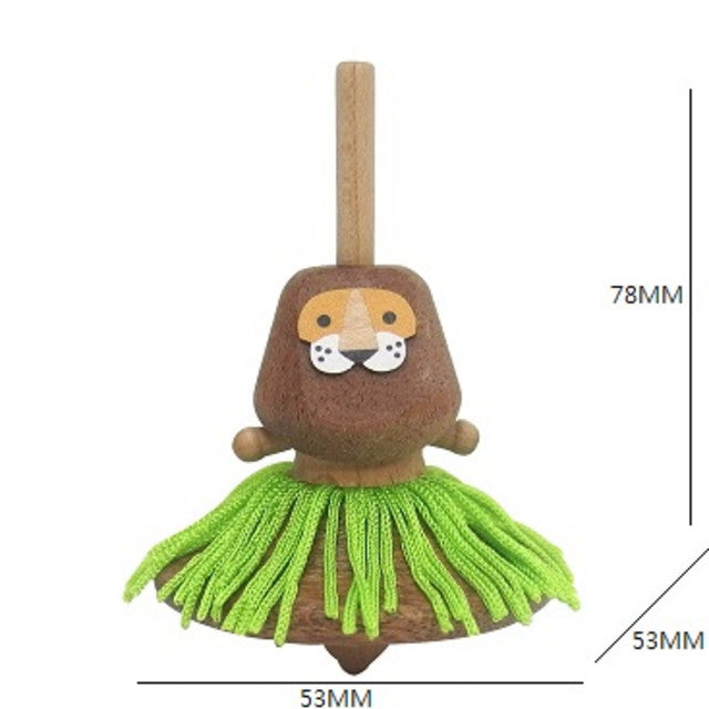 Wooden Spinning Top Blind Box | Handcrafted Desktop Toy | Random Style Gift Set