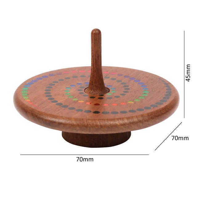 Wooden Spinning Top Blind Box | Handcrafted Desktop Toy | Random Style Gift Set
