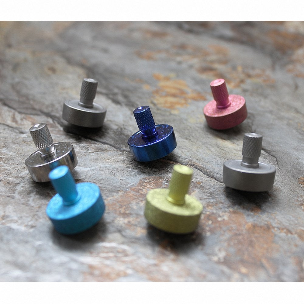 XGEDC Titanium Ice Crystal Spinner Top, TC4 Hand Twister with Ceramic Tip, Premium Desk Toy