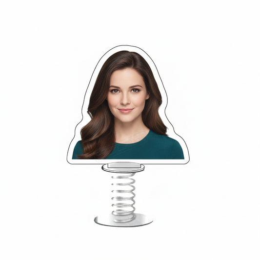 Custom Photo Wobble Stand | Personalized Dancing Desk Toy | Interactive Photo Display