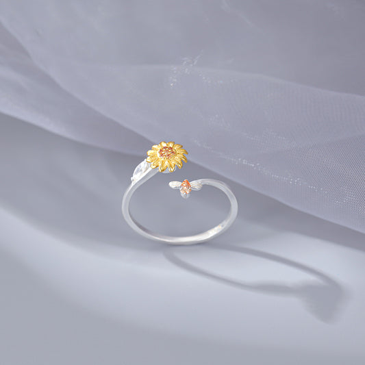 Your Spinning Sunshine Ring | A Sunflower for Positivity & Calm