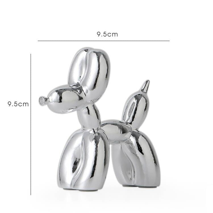 Electroplated Balloon Dog Figurine Living Room Home Decoration