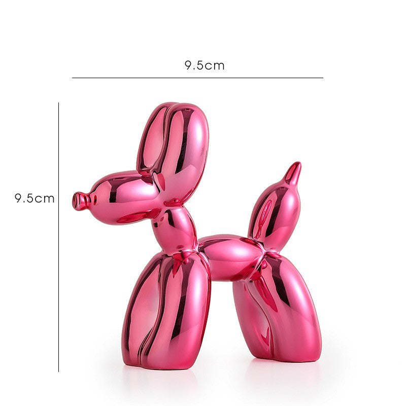 Electroplated Balloon Dog Figurine Living Room Home Decoration