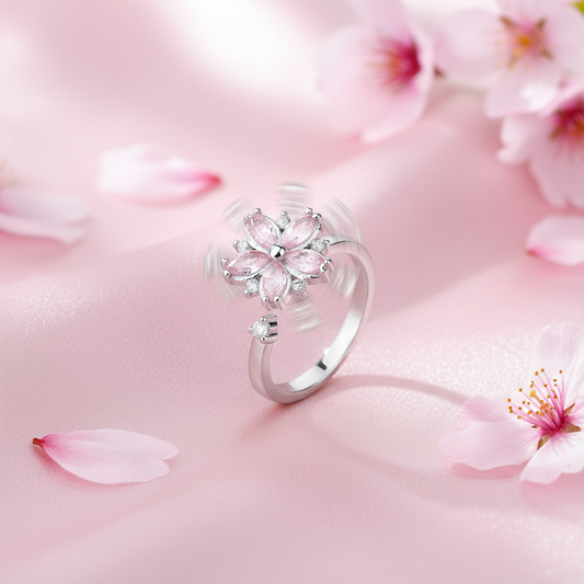 Cherry Blossom Spinner Ring Serene Product