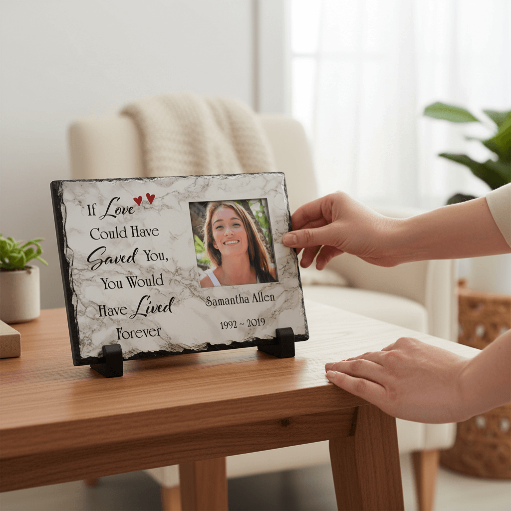 Personalized picture frame customization options