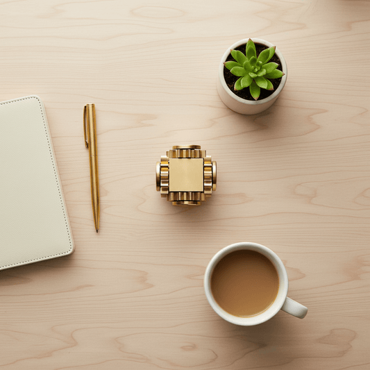 Your Personalized Orbit | Custom Engraved Brass Kinetic Spinner