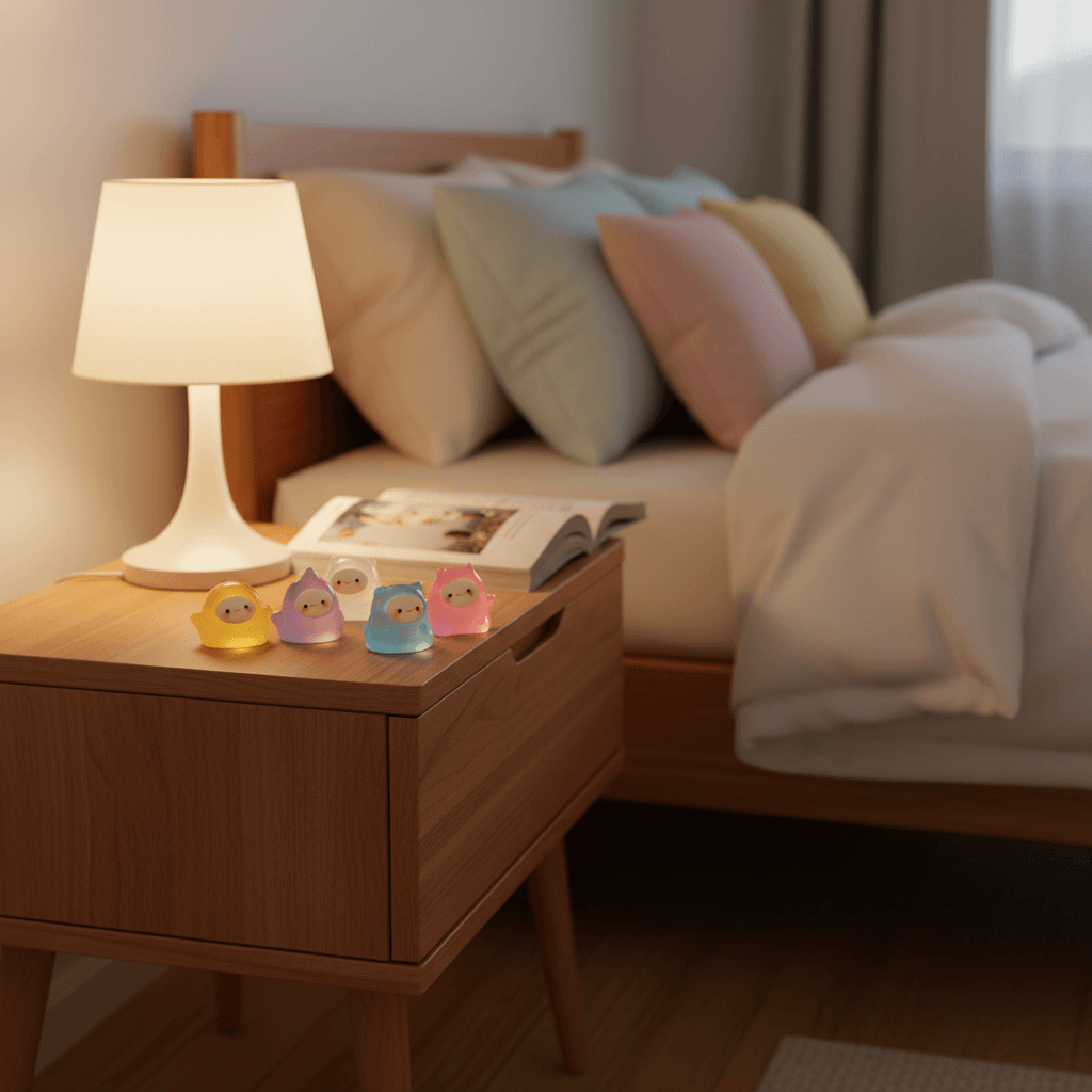 6-piece mini resin jelly sprite figurines