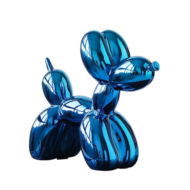 Electroplated Balloon Dog Figurine Living Room Home Decoration