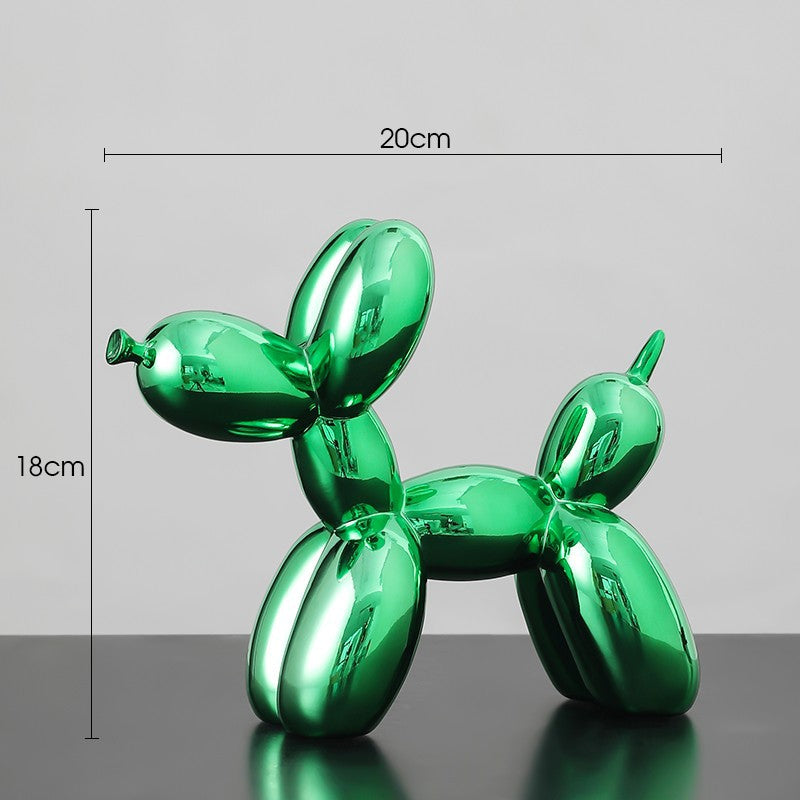 Electroplated Balloon Dog Figurine Living Room Home Decoration