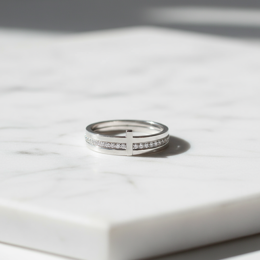 Minimalist Cross Ring Elegant Product