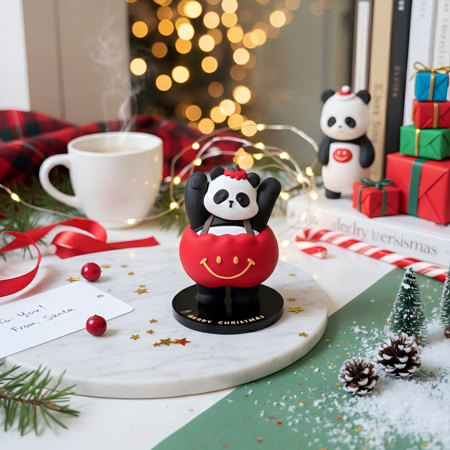 Cute panda plaster stone essential oil