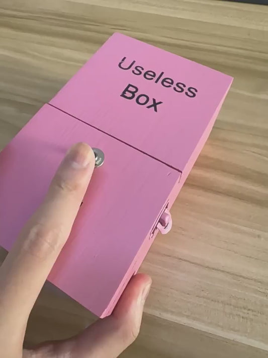 Useless Box Desktop Toy | Interactive Stress Relief Gadget | Funny Office Gift