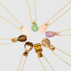 Amethyst Perfume Bottle Openable Ladies Necklace