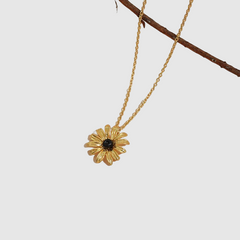 Black-eyed Susan Flower Temperament Necklace for Girlfriend