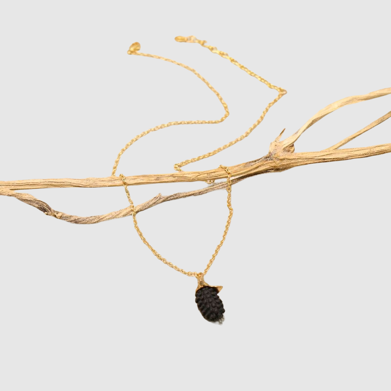 Fashion Pastoral Blackberry Pendant Necklace Set