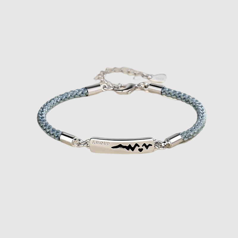 Temperature-sensitive color-changing heartbeat couple bracelets